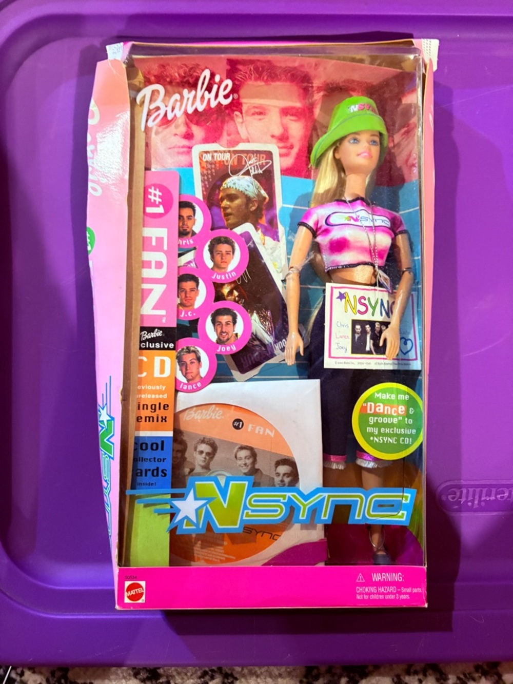 Barbie x NSYNC Doll in Pink, Blue, Green Outfit